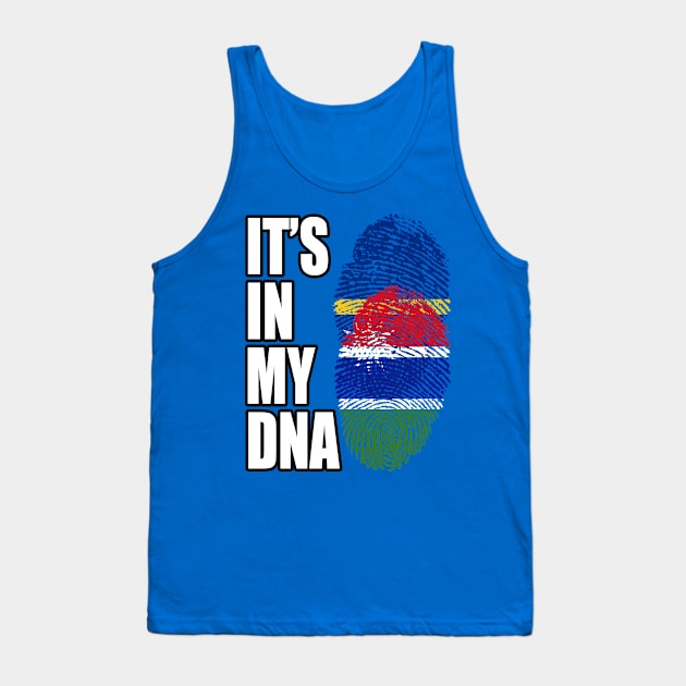 Gambian And Nauruan Mix DNA Flag Heritage Tank Top by Just Rep It!!
